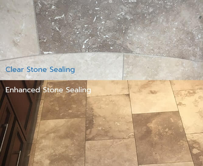 Clear or Enhanced Stone Sealing